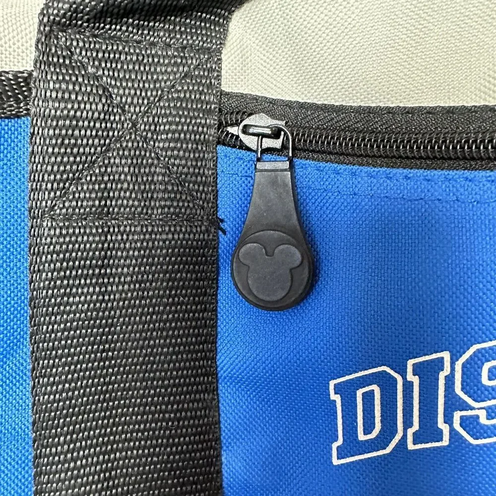 Walt Disney World Duffel Bag Large Blue White Black Souvenir Gym Travel Carry On